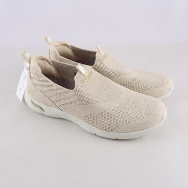 Beigen ja kullanväriset Skechers-tossut koko 38