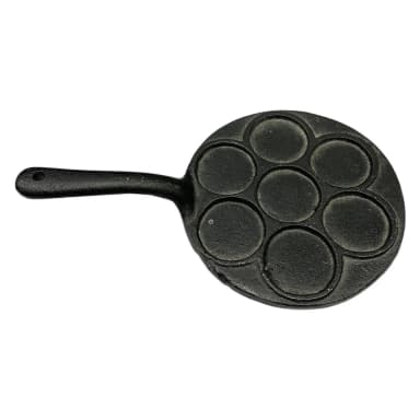 Sartén miniatura de hierro fundido negra ZW524 plättlagg