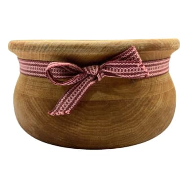 Portavelas de madera con roseta de Bänste boa Slöjdcenter AB