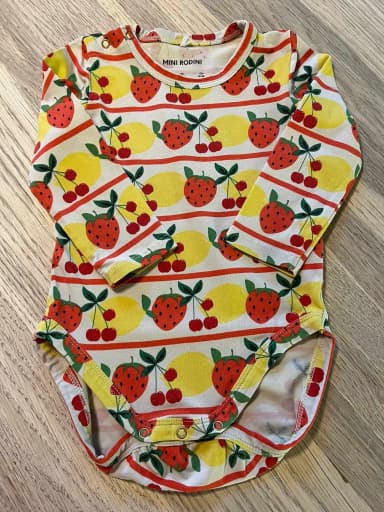 Mini Rodini fruits bodysuit size 68/74 for children
