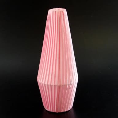 Pantalla cónica rosa nueva para lámpara de pie vintage