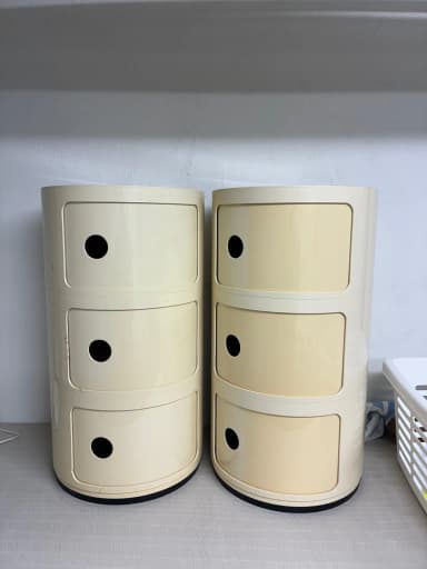 Zwei vintage Kartell Componibili Aufbewahrungseinheiten von Anna Castelli Ferrie