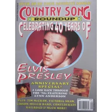 Elvis Presley Country Song Roundup -lehti nro 422 kahdella julisteella