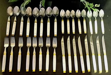 Melron cutlery set from France available at auction