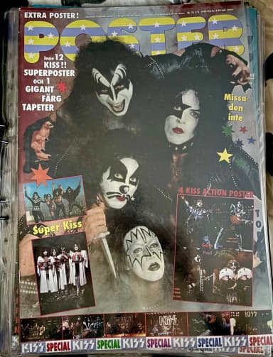 Póster de revista KISS edición coleccionista 2008 impresión en tablero
