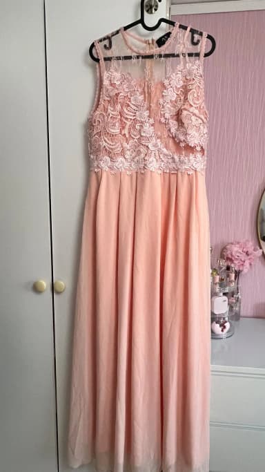 AX PARIS Maxikleid in Pfirsichfarbe