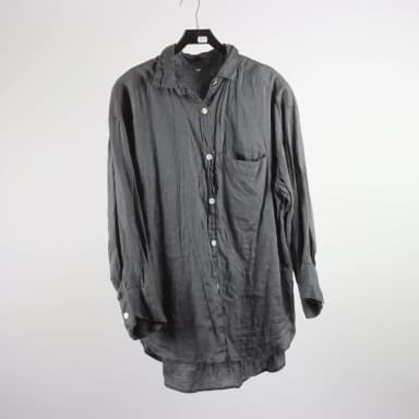 Kay / Day gray linen blouse size M
