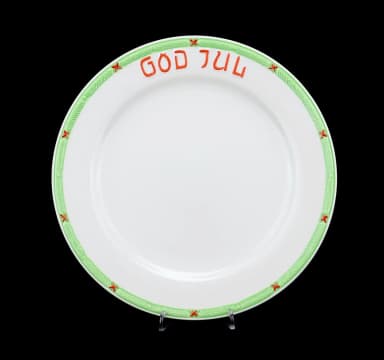 Plato mate Gustafsberg de 25 cm con diseño God Jul