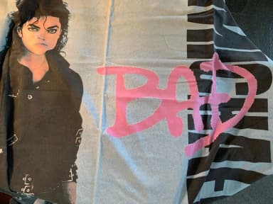 Original 1987 Michael Jackson bedding set with pillowcase