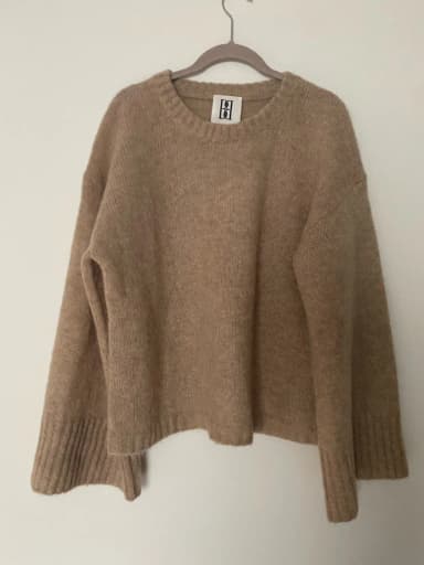 Beiger Pullover von By Malene Birger in Größe L