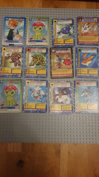 12 Digimon Sammelkarten im Angebot