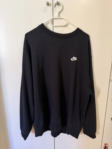Nike Club Sweatshirt in Schwarz, Größe XL