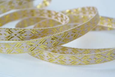 Dekoratives Band 1 cm breit, 5 Meter lang