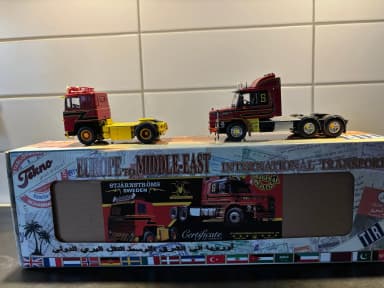 Tekno Scania Stjärnströms Modellset im Maßstab 1:50